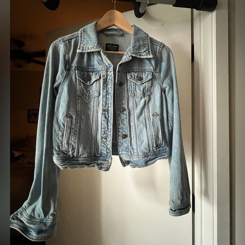 I Love H81 Vintage Denim Jacket, XS